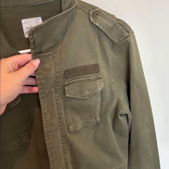 Anine Bing Utility Jacket Army Green Size Small - Picture 4 of 12